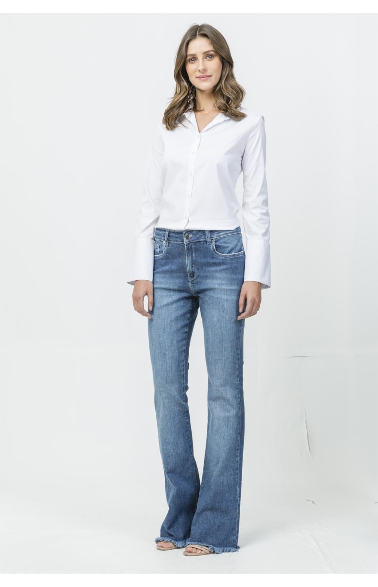 Camisa Com Botões Branco