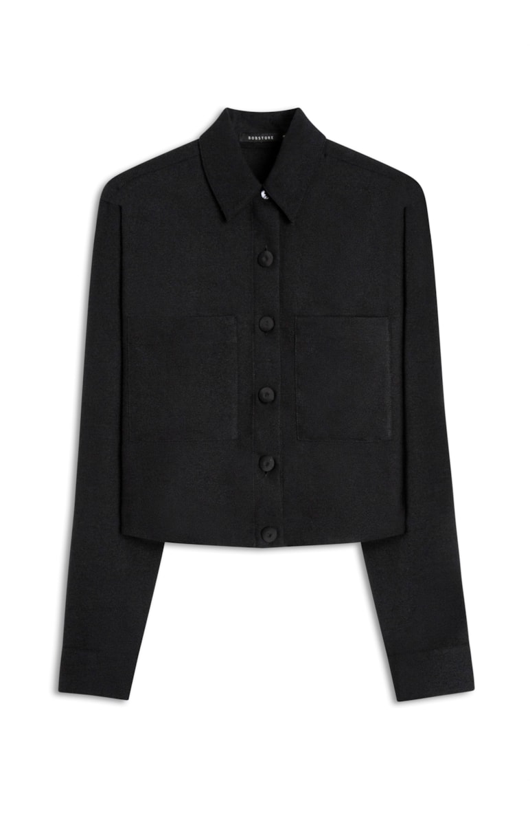 Camisa Crepe Viscose Preto