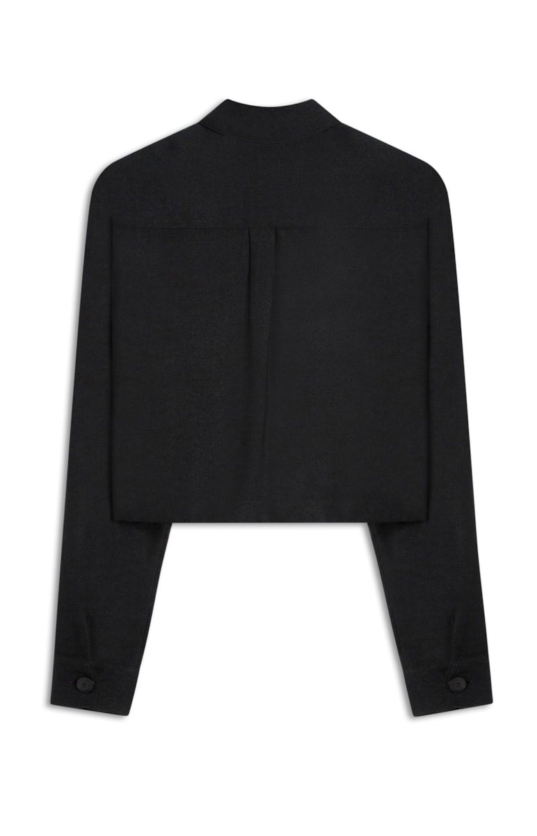 Camisa Crepe Viscose Preto