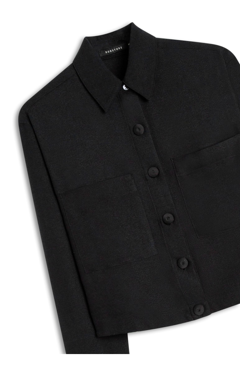 Camisa Crepe Viscose Preto