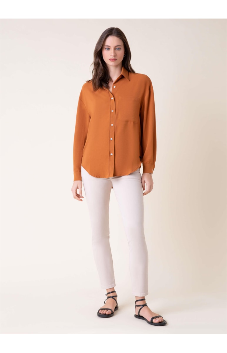 Camisa Delavê Caramelo