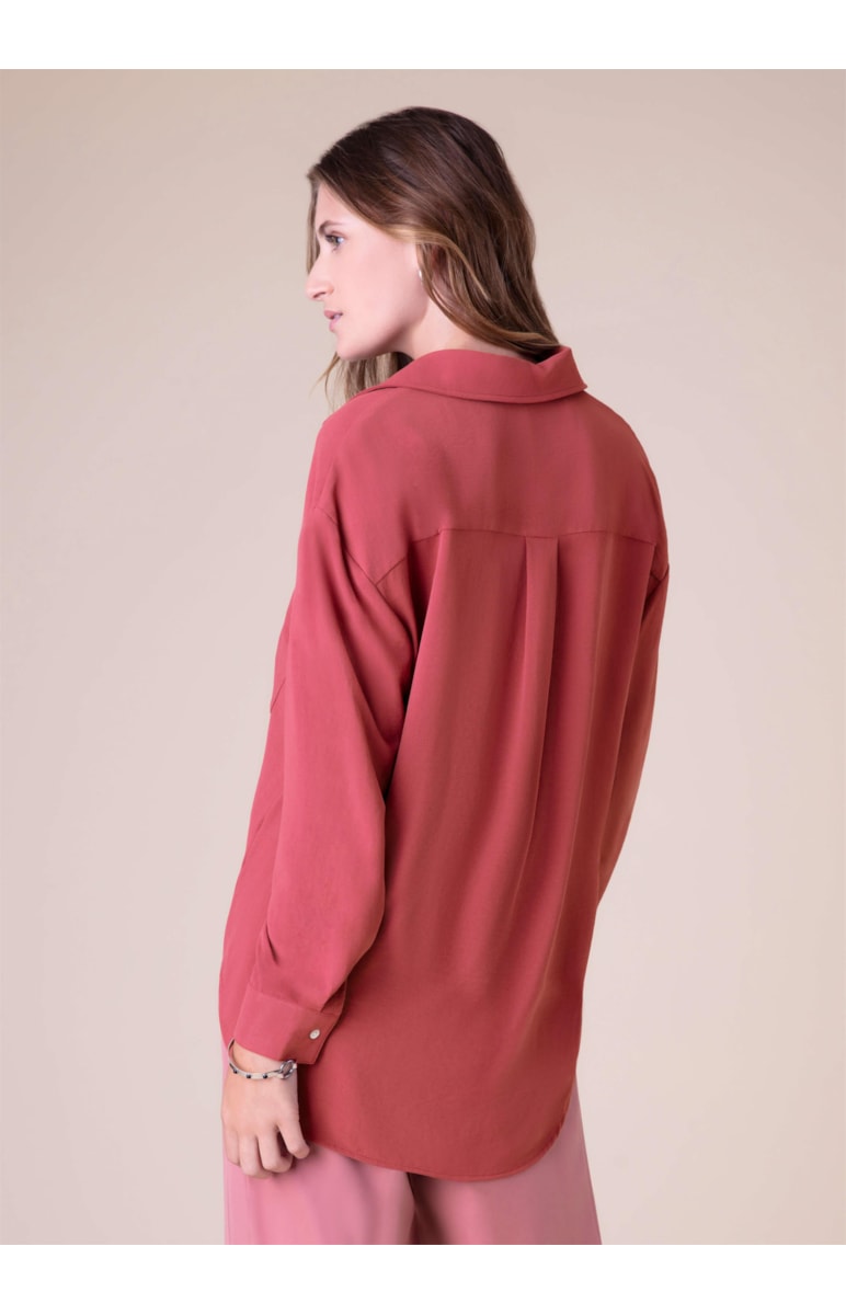 Camisa Delavê Rosa Velho