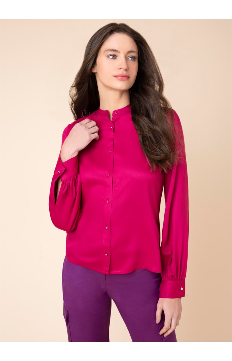 Camisa Manga Bufante Pink