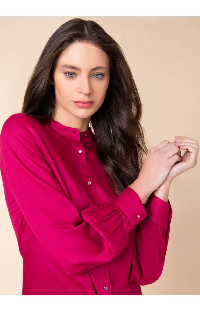 Camisa Manga Bufante Pink