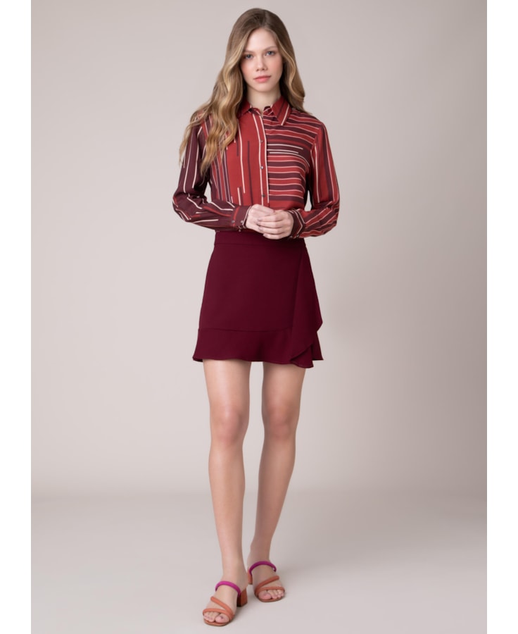 Camisa Oversize Listra Estampado