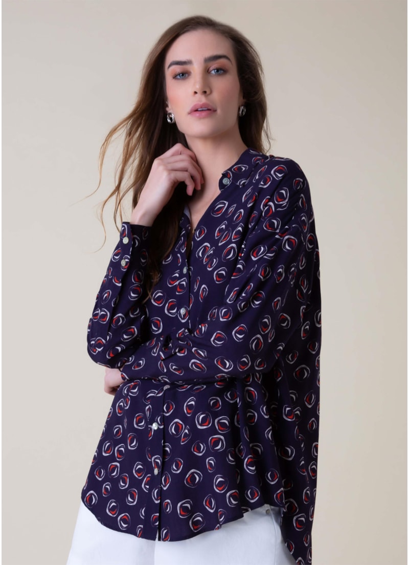Camisa Polka Marinho