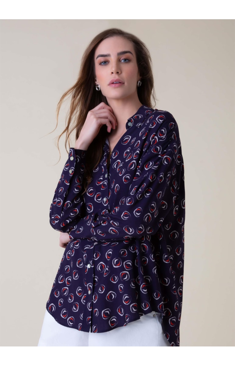 Camisa Polka Marinho