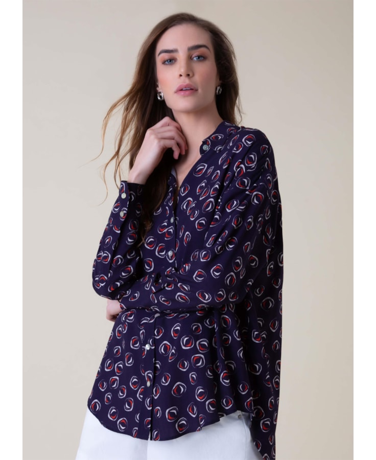 Camisa Polka Marinho