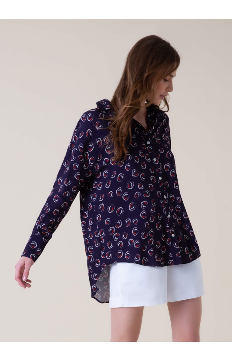 Camisa Polka Marinho