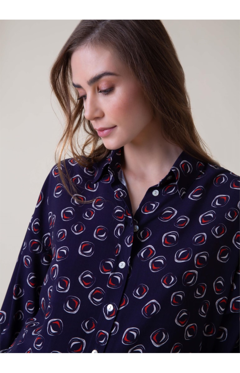 Camisa Polka Marinho
