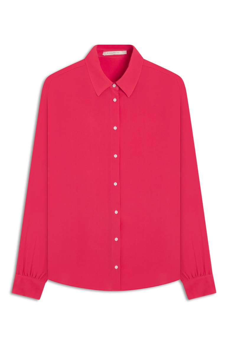 Camisa Pura Seda Pink