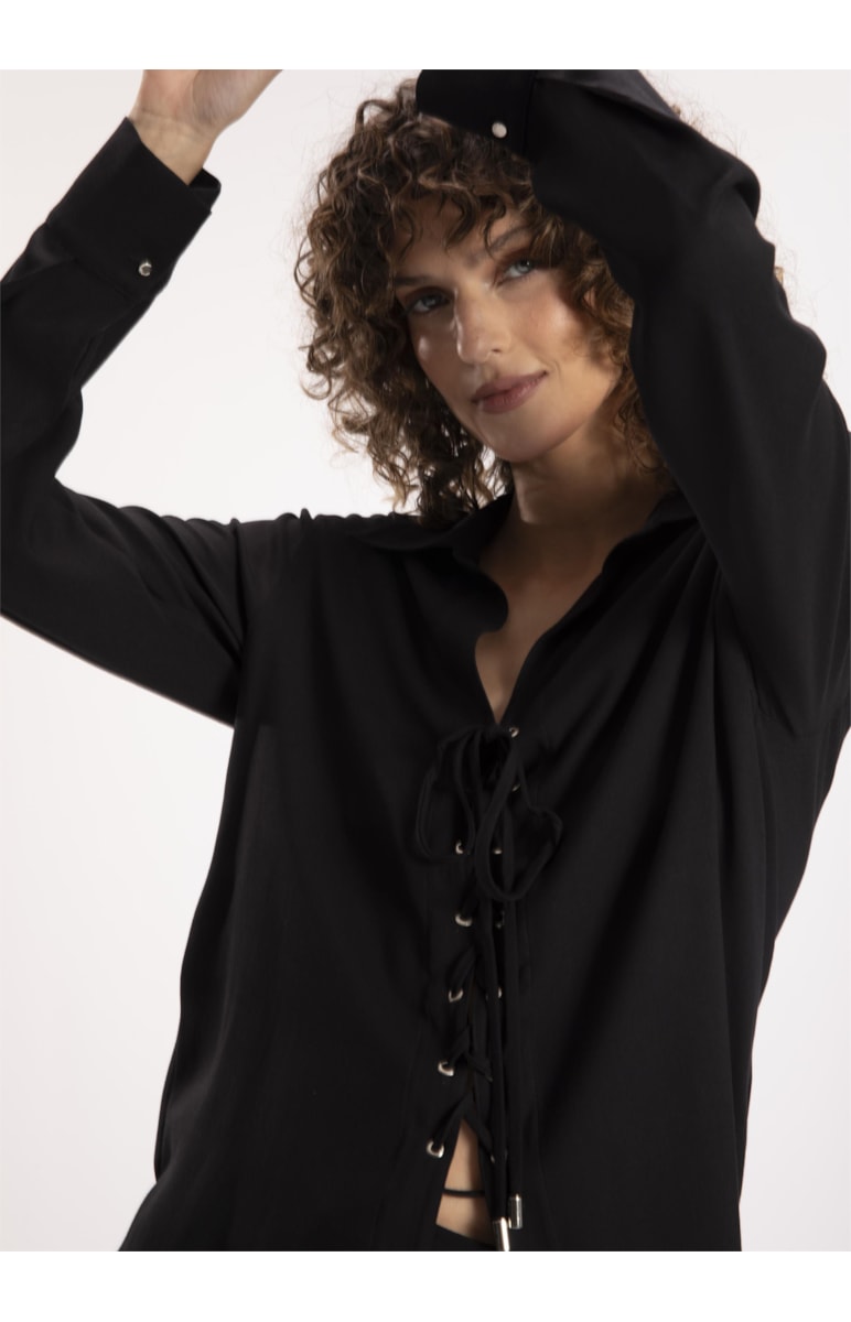 Camisa Rayon Hype Ilhoses Preto