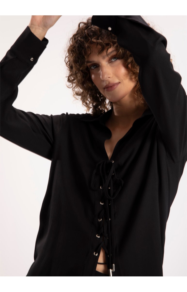 Camisa Rayon Hype Ilhoses Preto