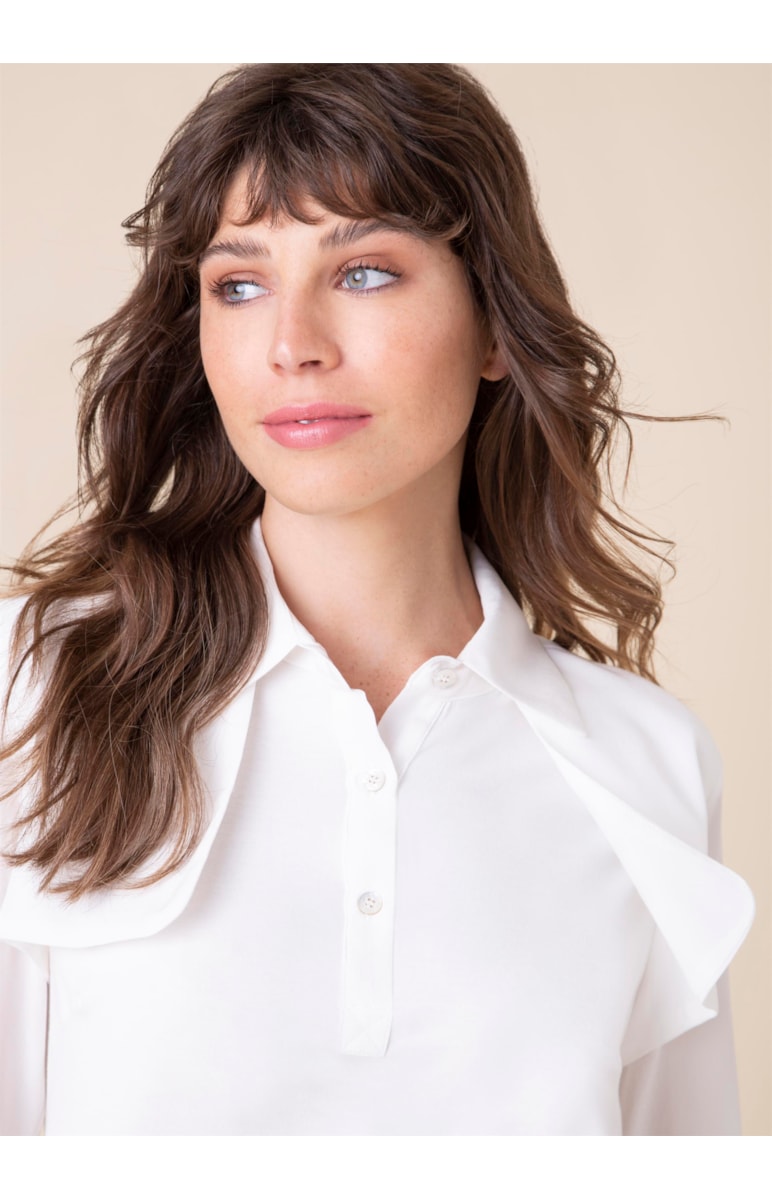 Camisa Trench Seda Off White