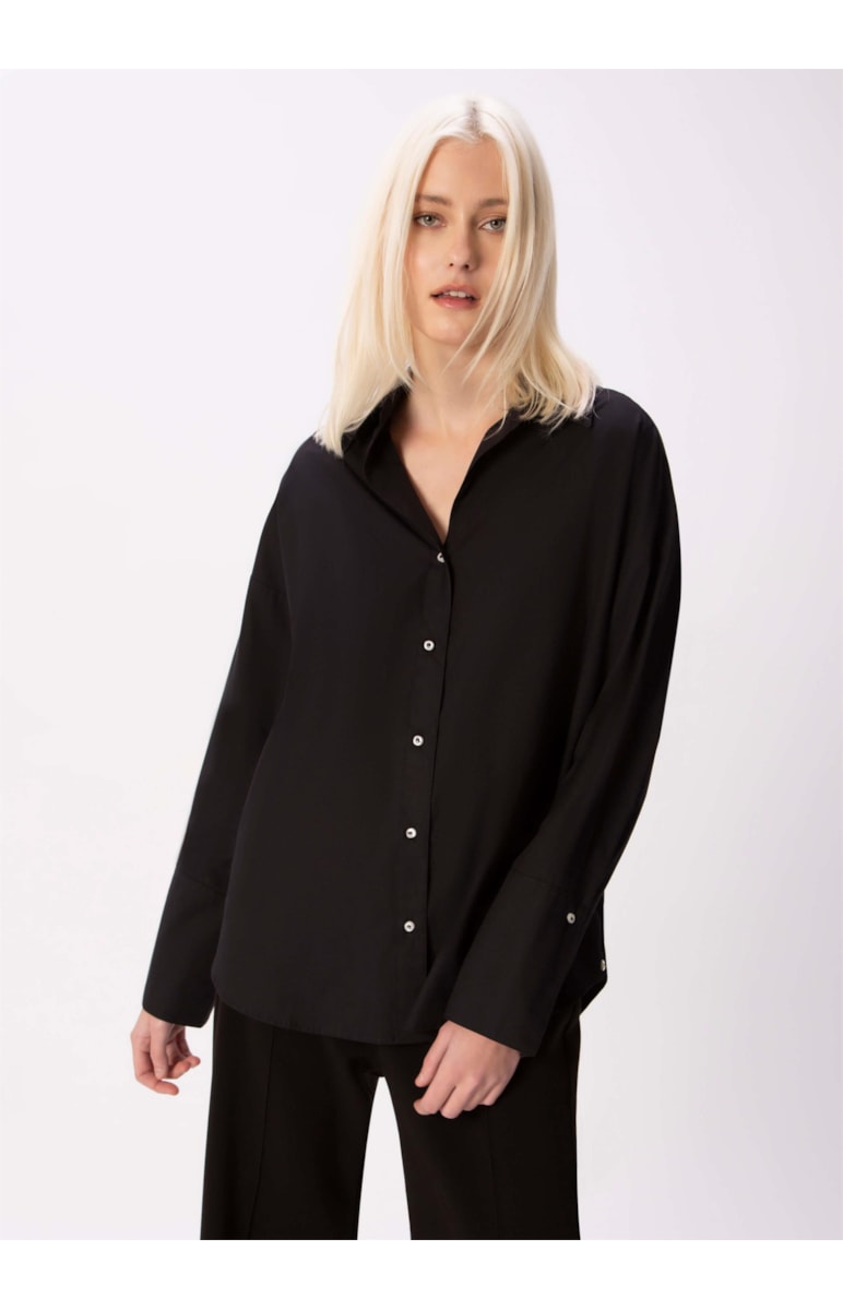 Camisa Tricoline Preto