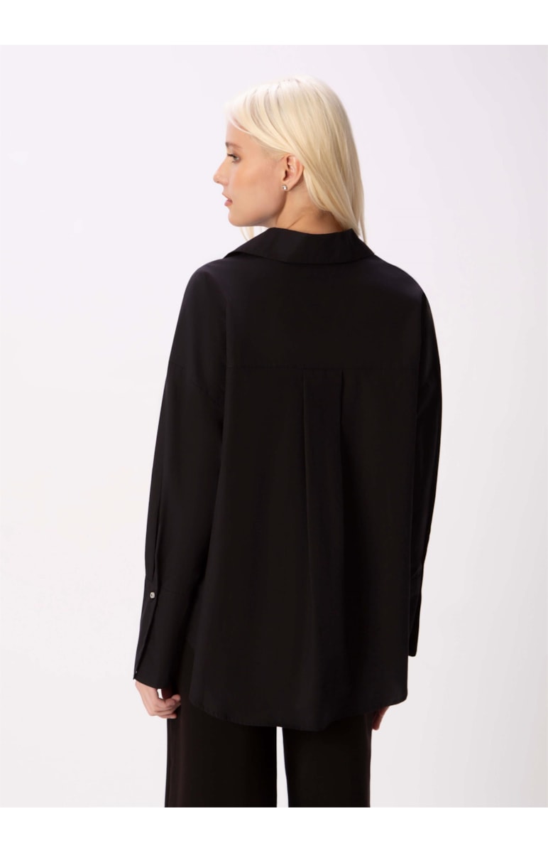 Camisa Tricoline Preto