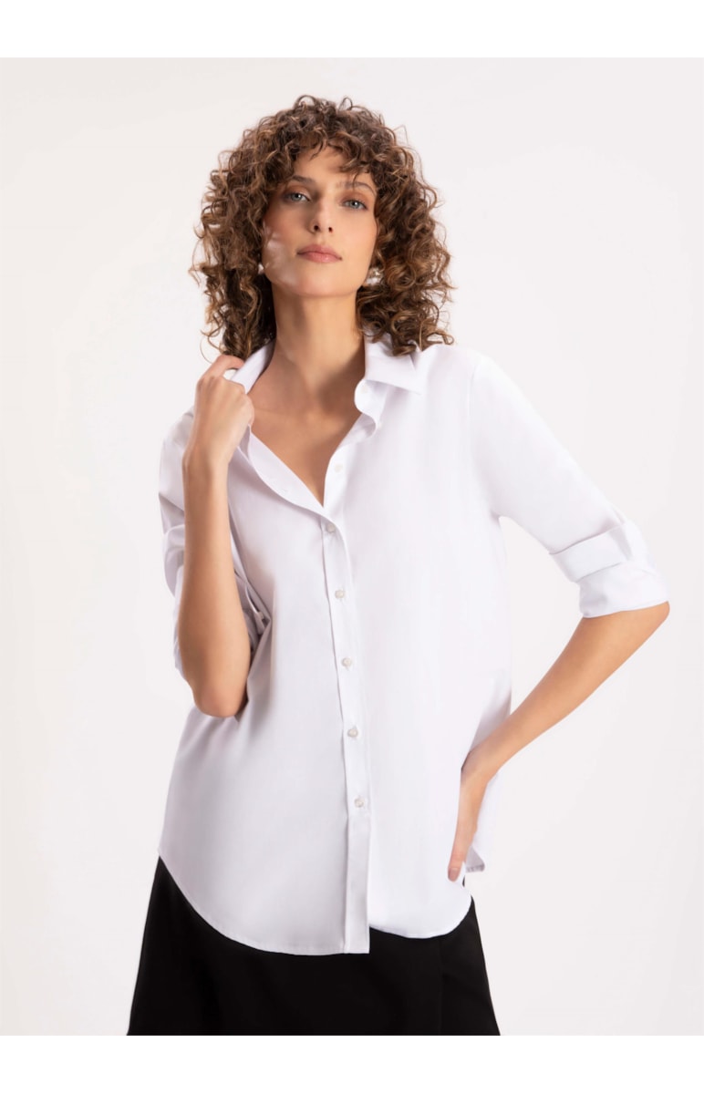 Camisa Tricoline Span Classic Branco