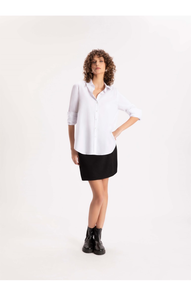 Camisa Tricoline Span Classic Branco