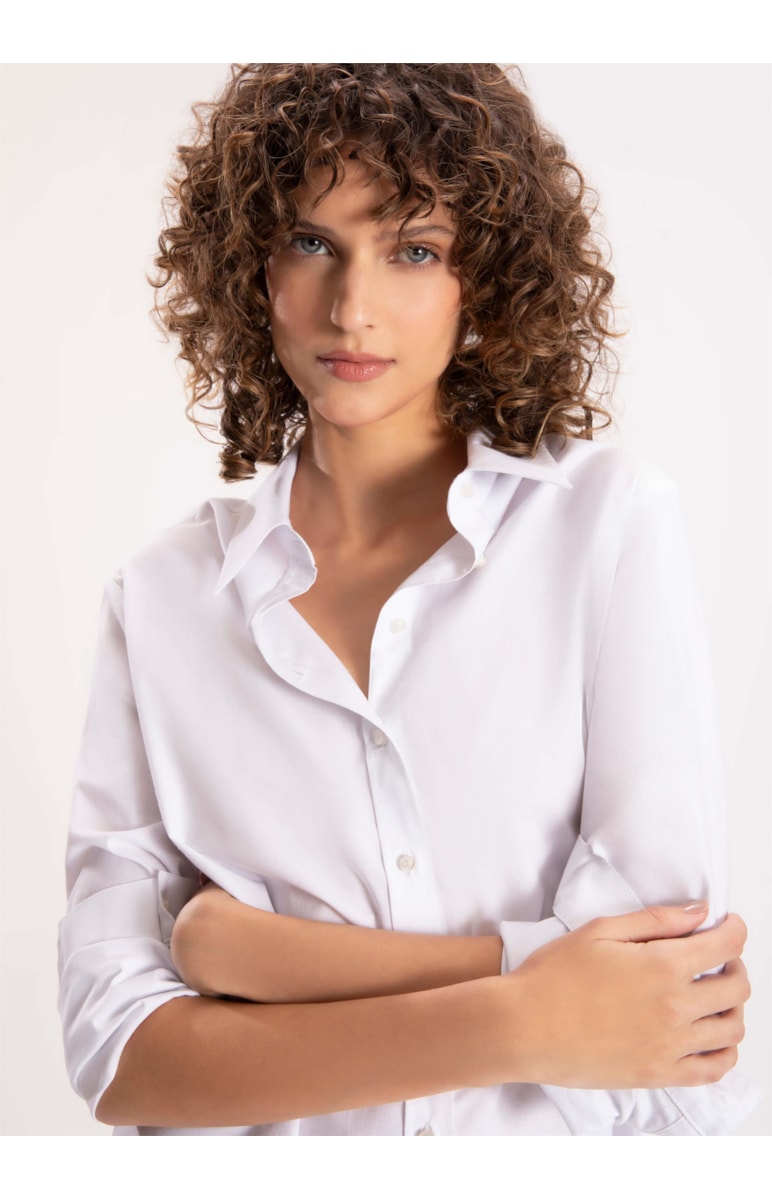 Camisa Tricoline Span Classic Branco