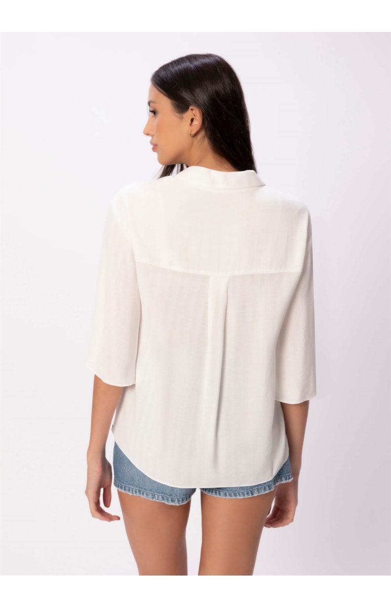Camisa Visco Off White