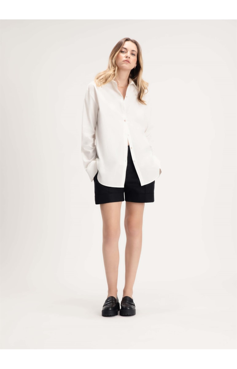 Camisa Visco Span Light Off White