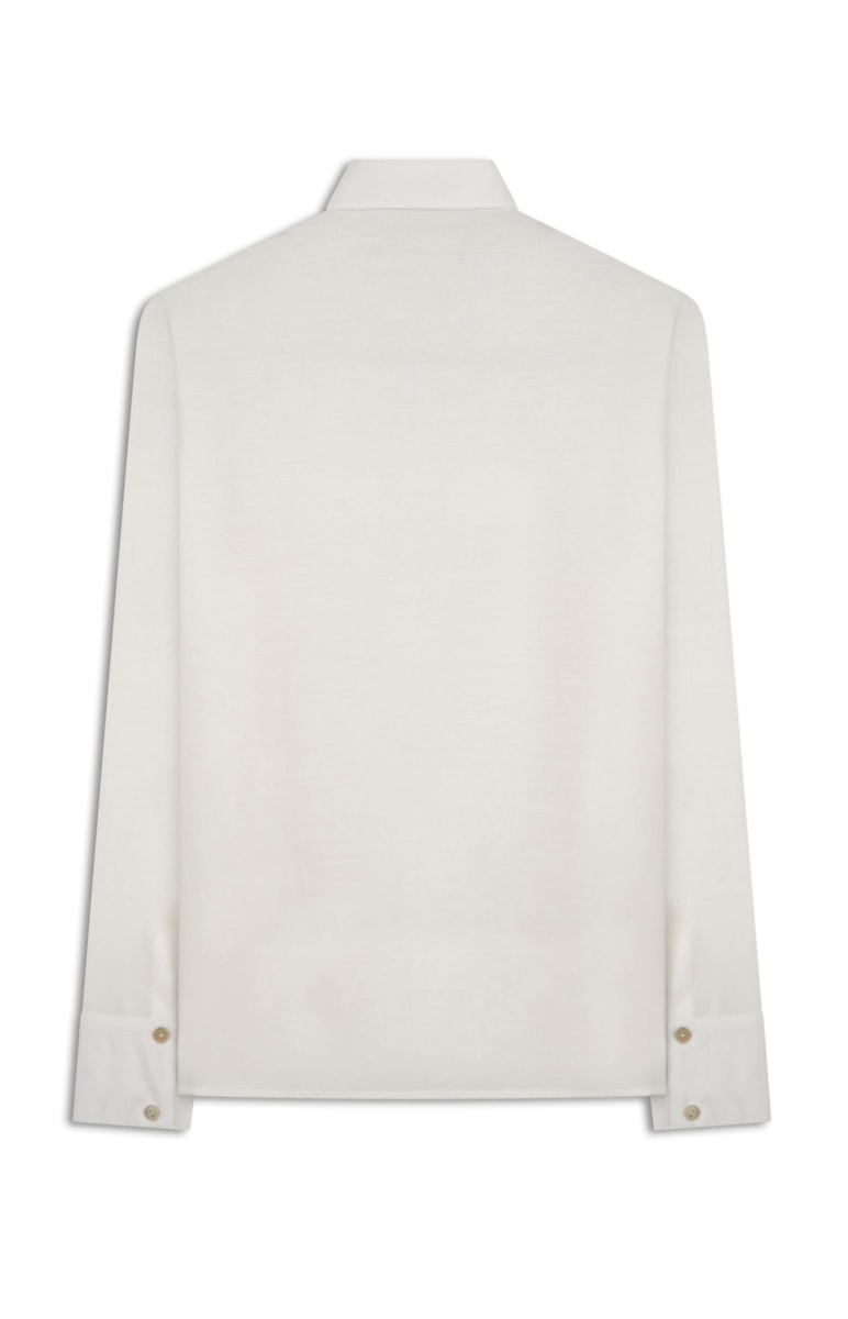 Camisa Viscose Crinckle Off White