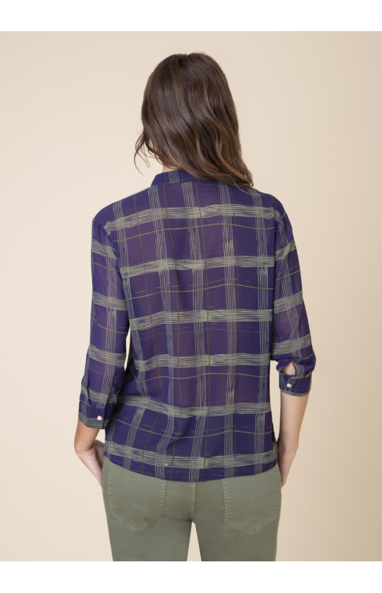 Camisa Xadrez New Check Est. Berinjela