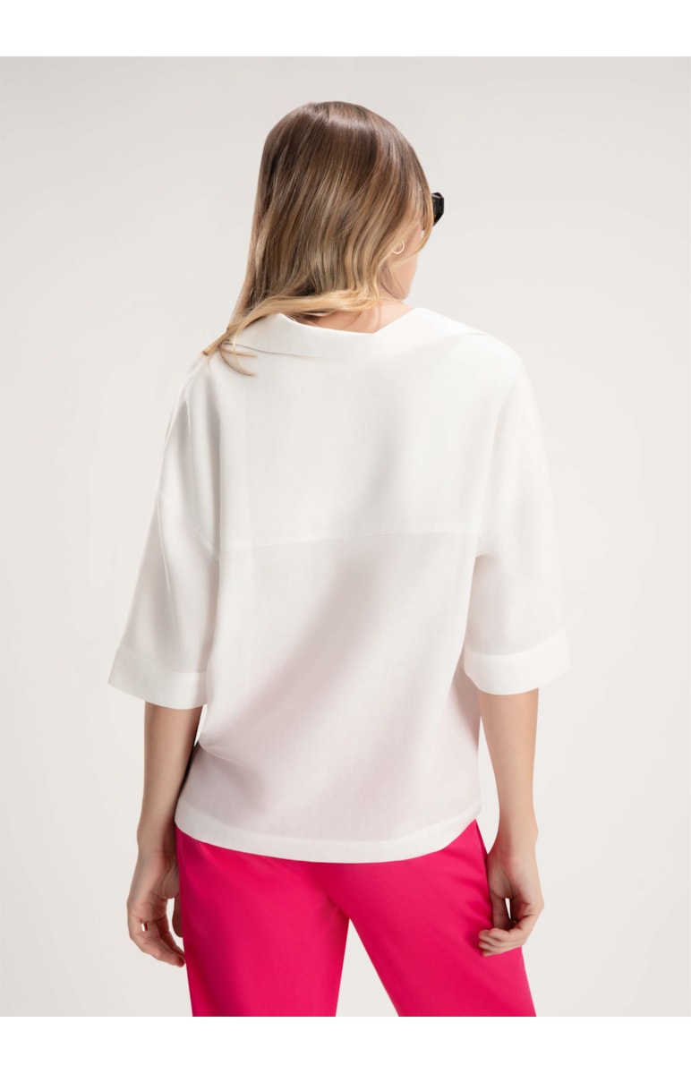 Camisa Zaba Linho Off White