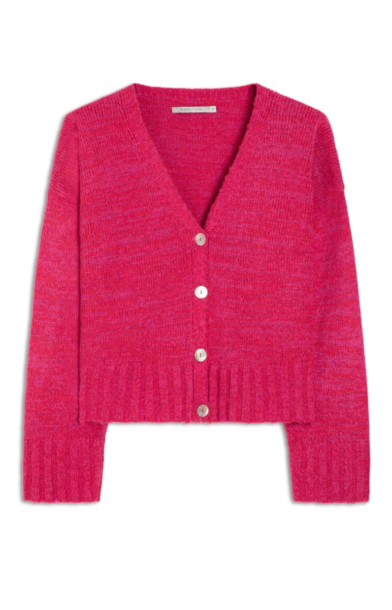 Cardigan Decote v Pink