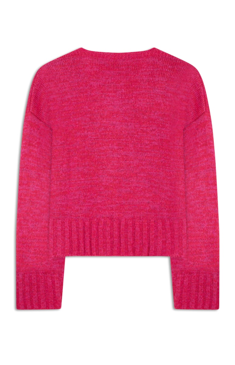 Cardigan Decote v Pink