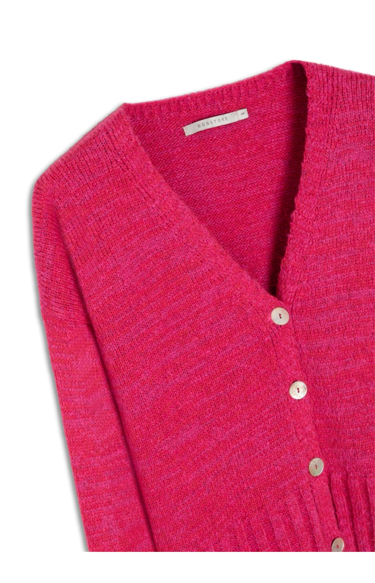 Cardigan Decote v Pink