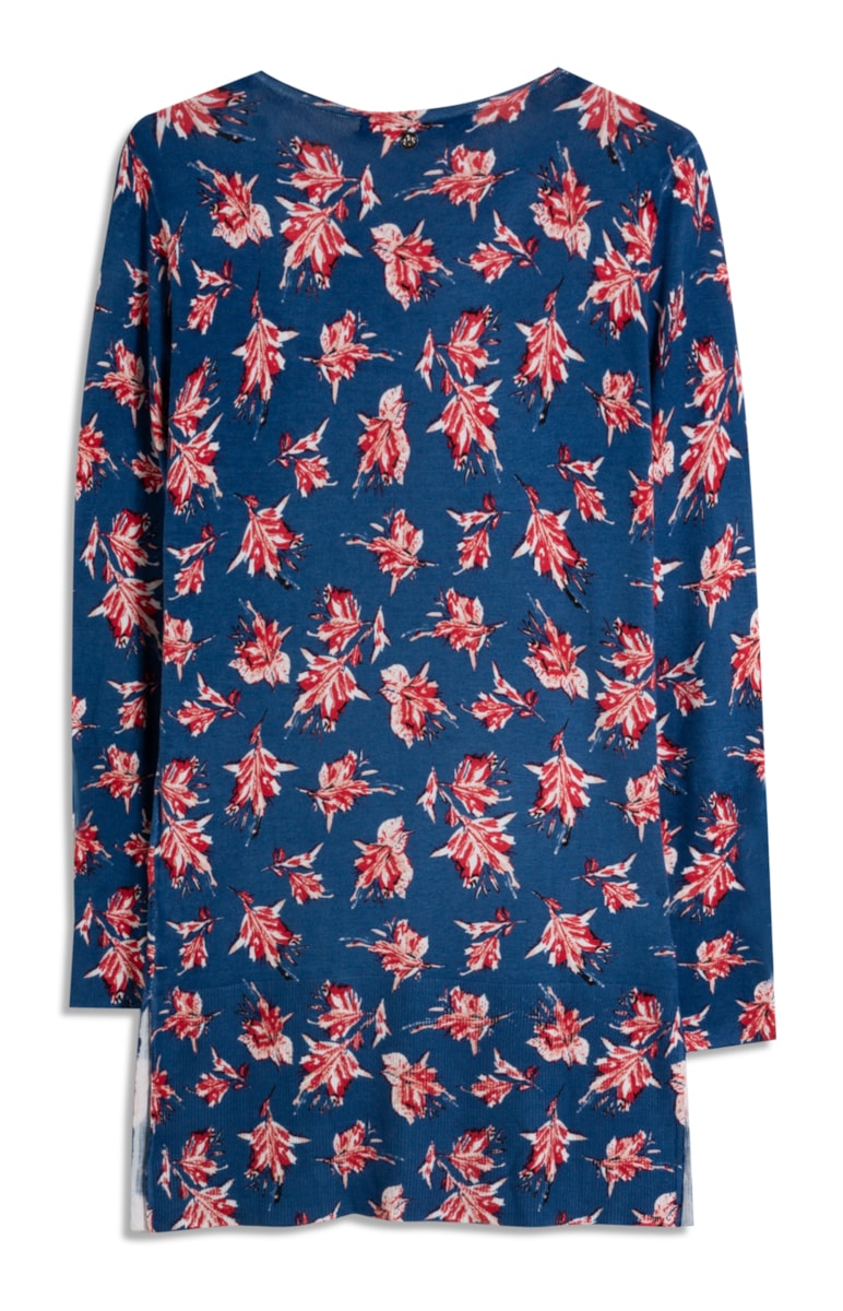 Cardigan Flores Dots Estampado