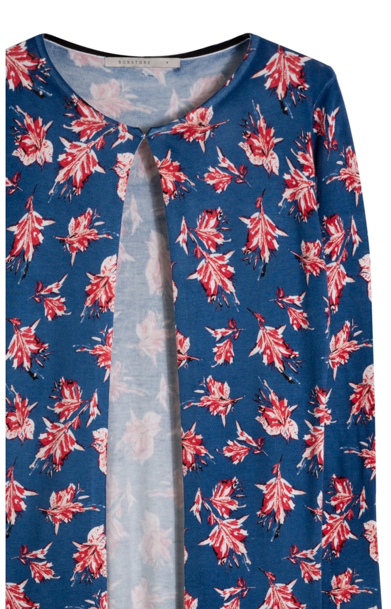 Cardigan Flores Dots Estampado