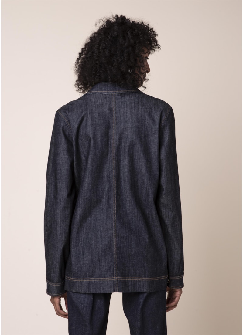 Casaco Jeans Bolsos B36 Lav.Amaciado C/Resina
