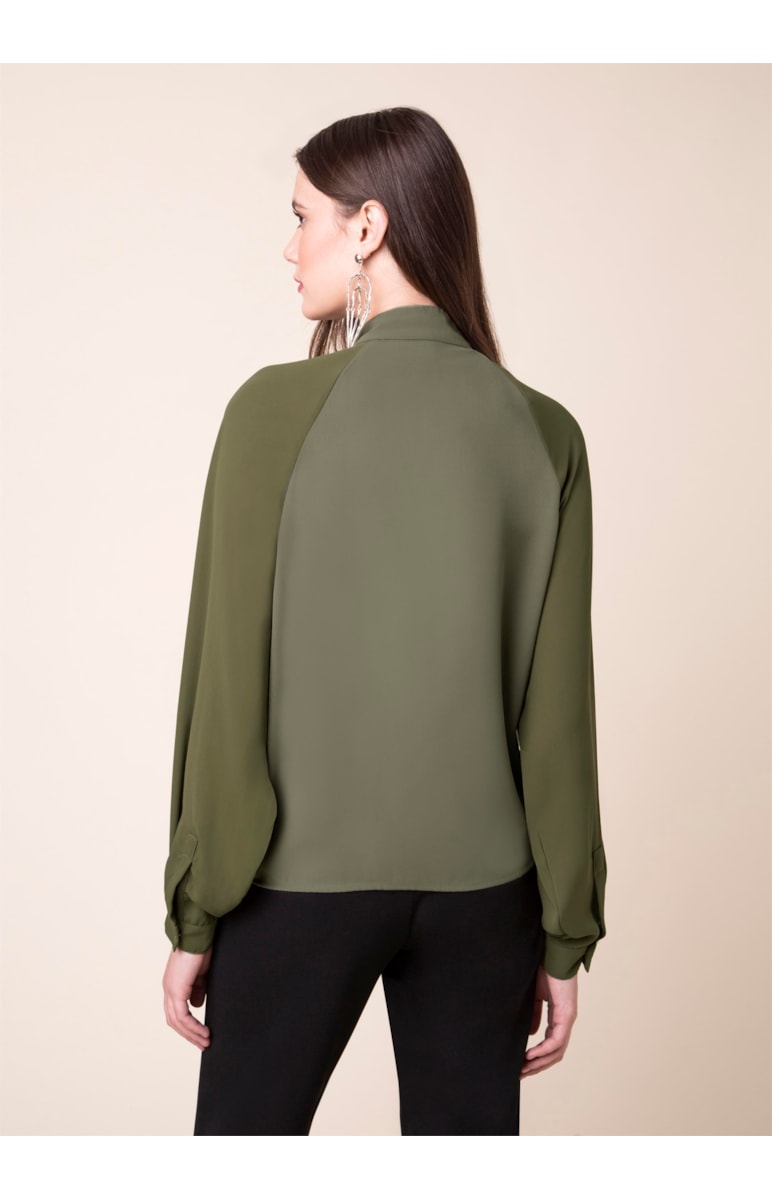 Casaco Raglan Verde Militar