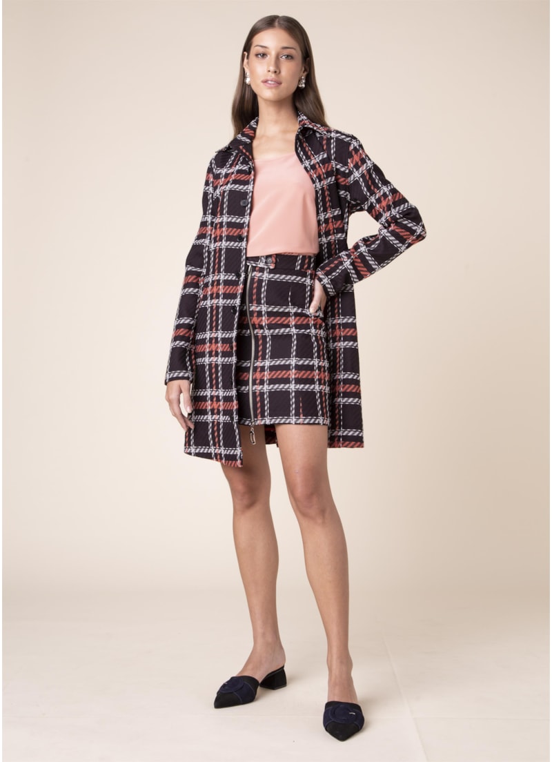 Casaco Tweed Shetland Xadrez