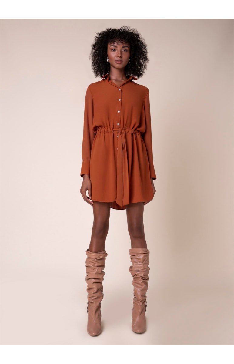 Chemise Cinto Caramelo