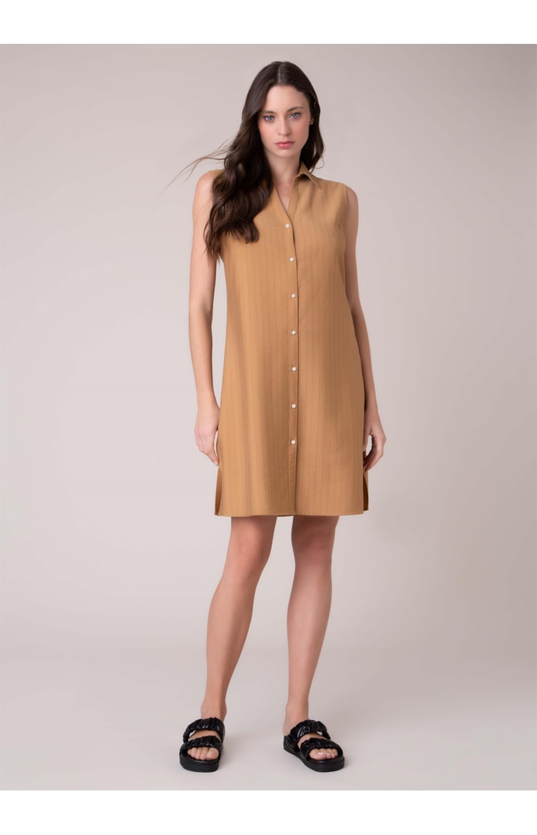 Chemise Stripes Caramelo