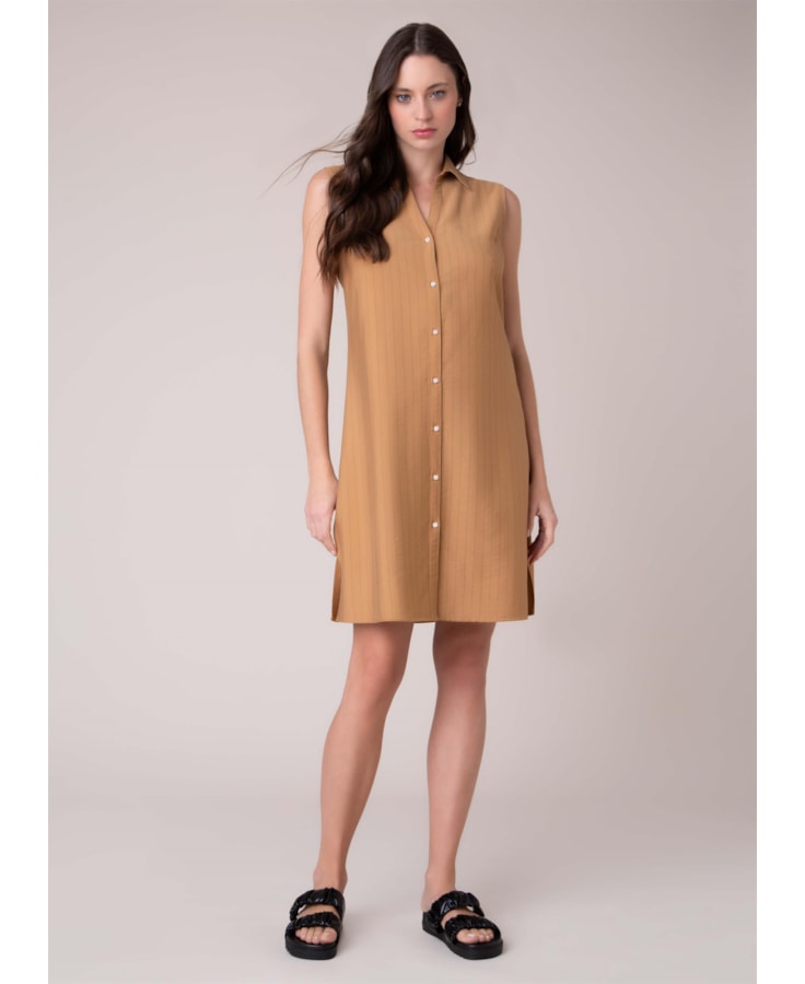 Chemise Stripes Caramelo