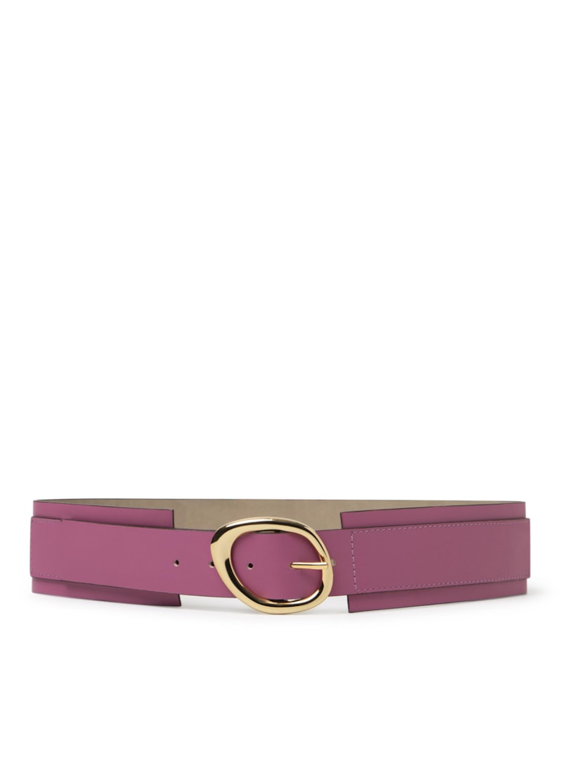 Cinto Couro Fivela Magenta
