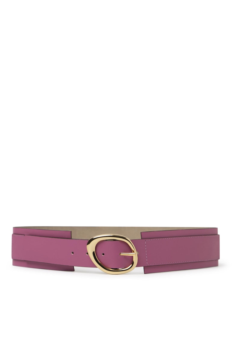 Cinto Couro Fivela Magenta