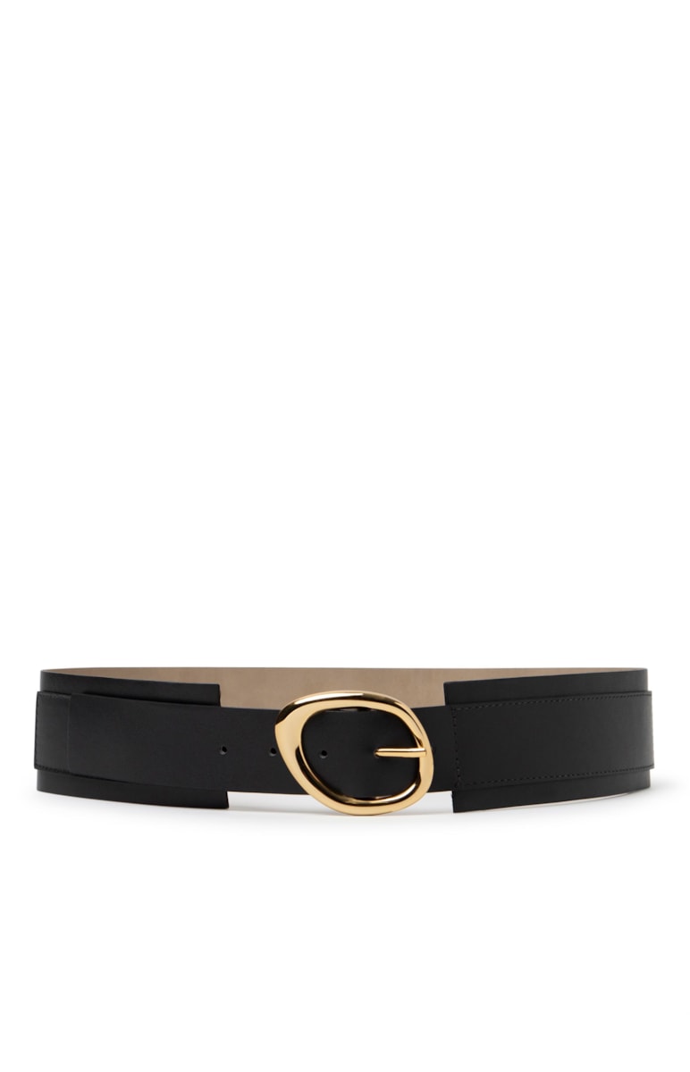 Cinto Couro Fivela Preto