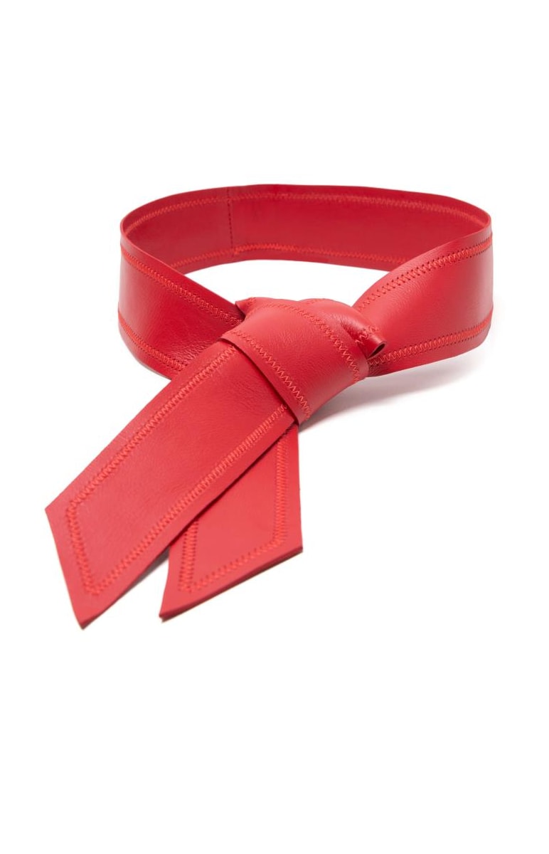Cinto Couro Obi Vermelho
