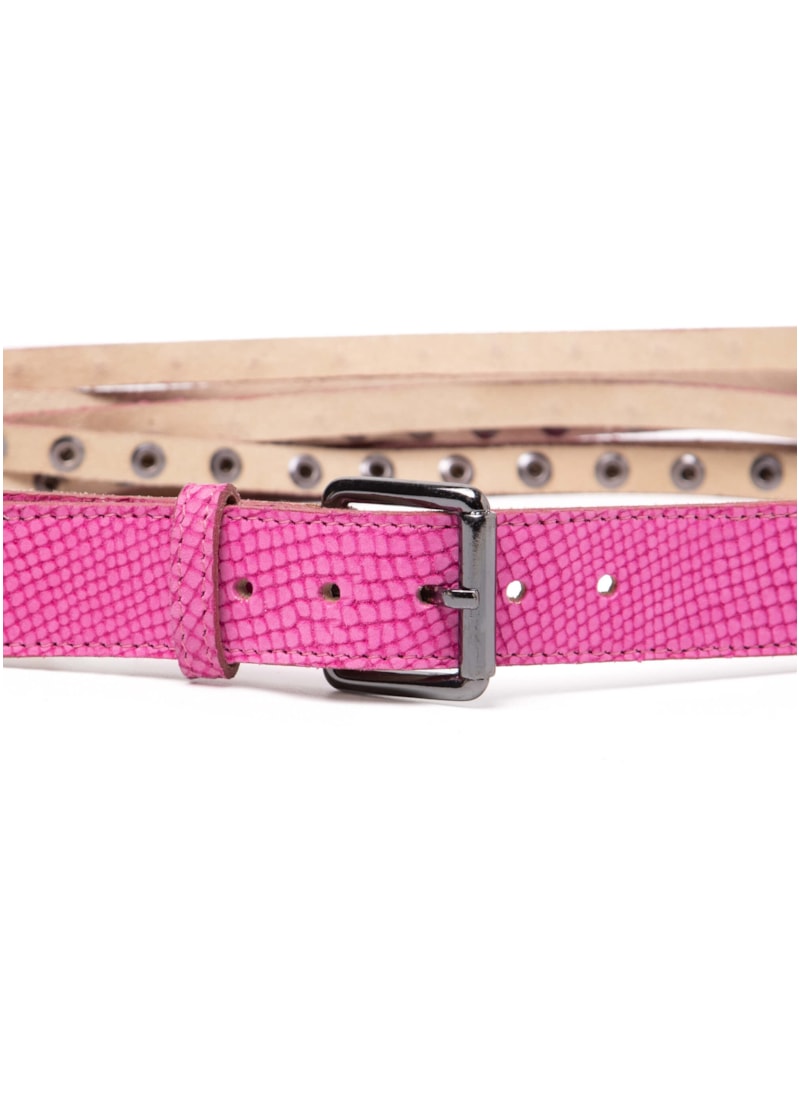 Cinto Tachas e Piramides Rose