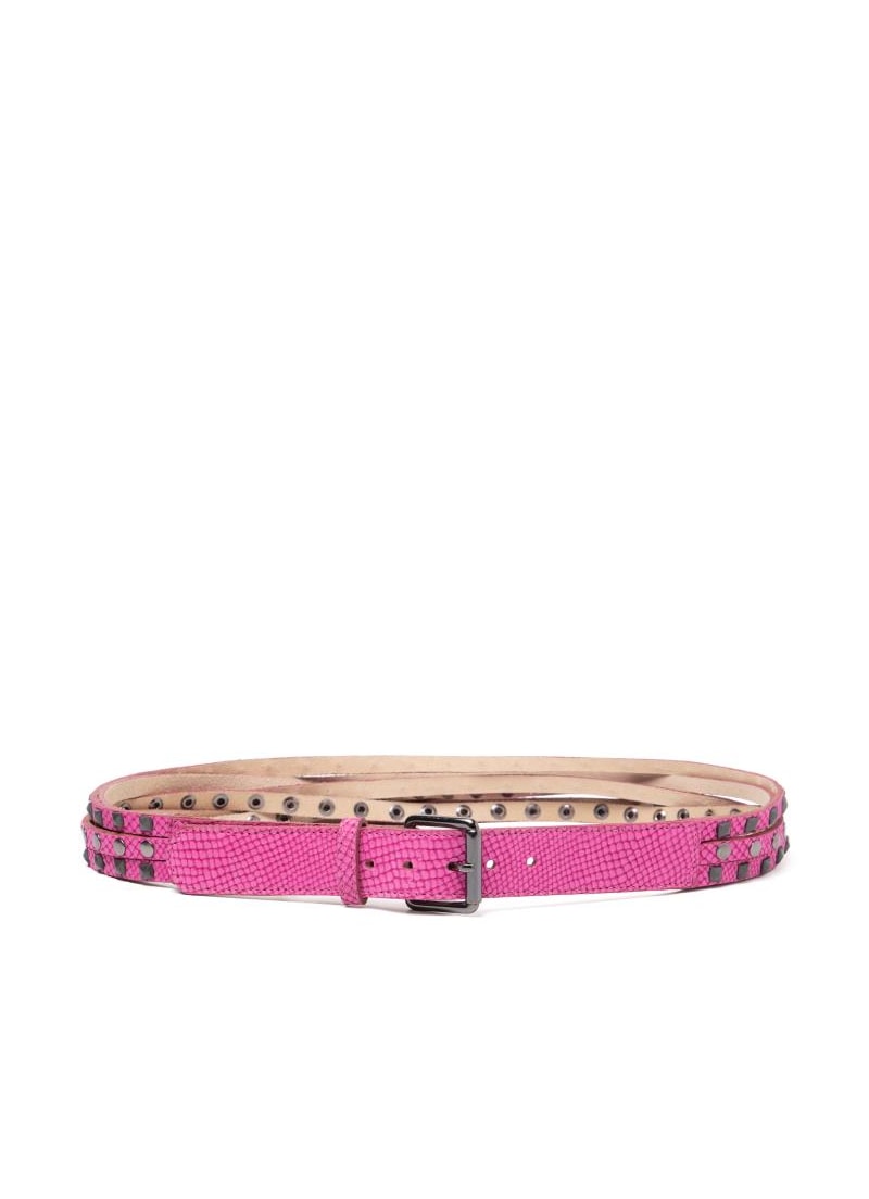 Cinto Tachas e Piramides Rose