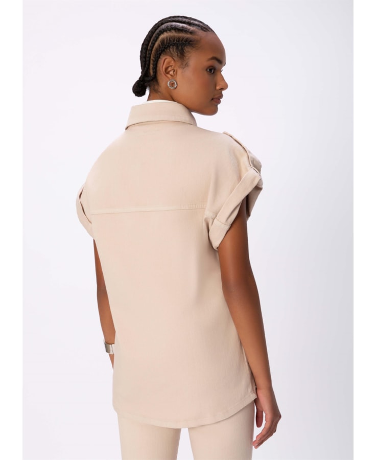Colete Color Stretch Oversized Bege