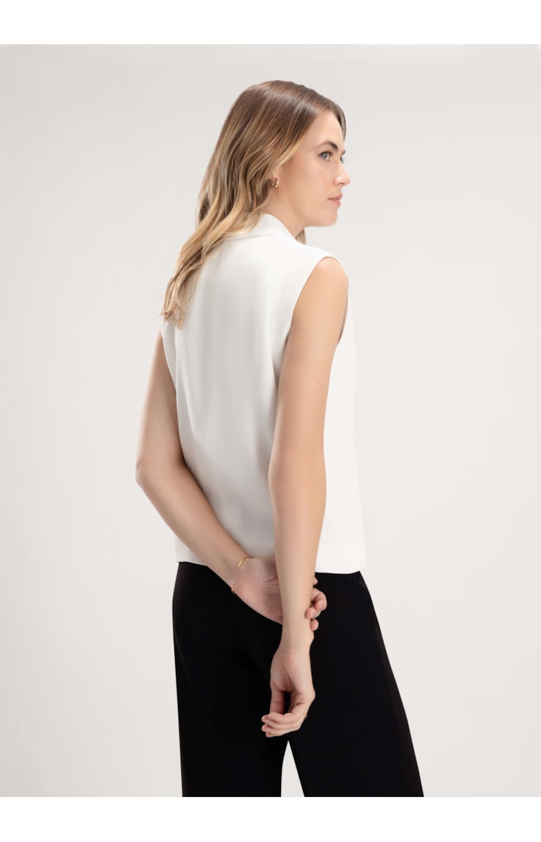 Colete Crepe Off White
