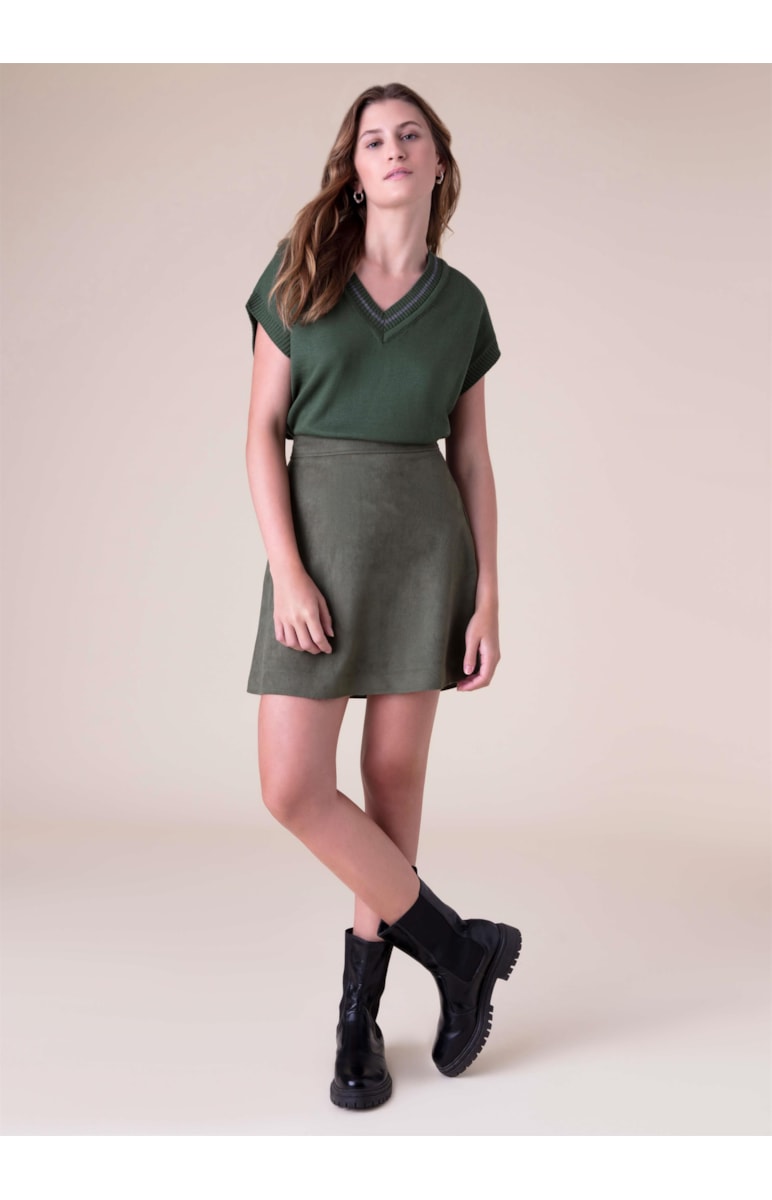 Colete Tricot Verde Jade