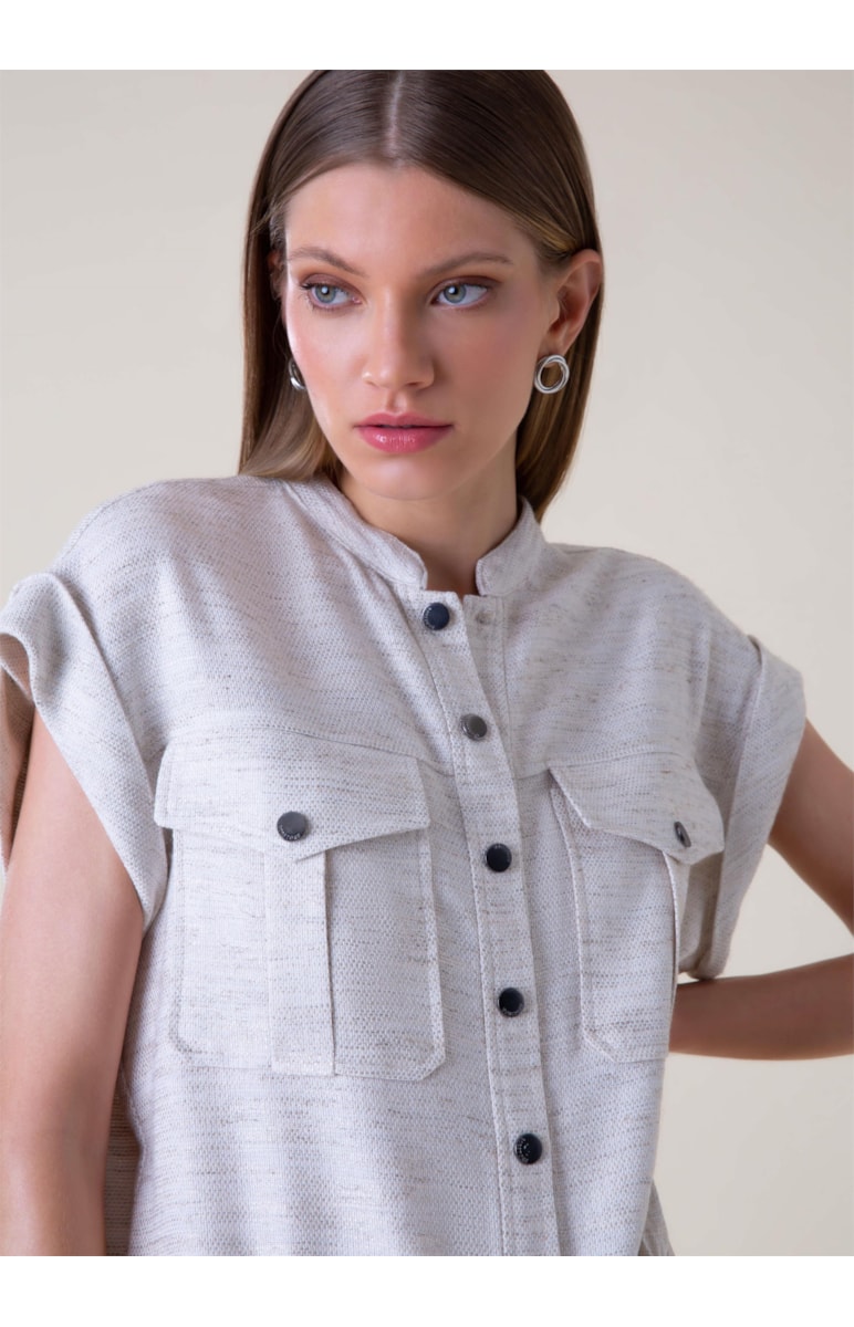 Colete Tweed Summer Off White