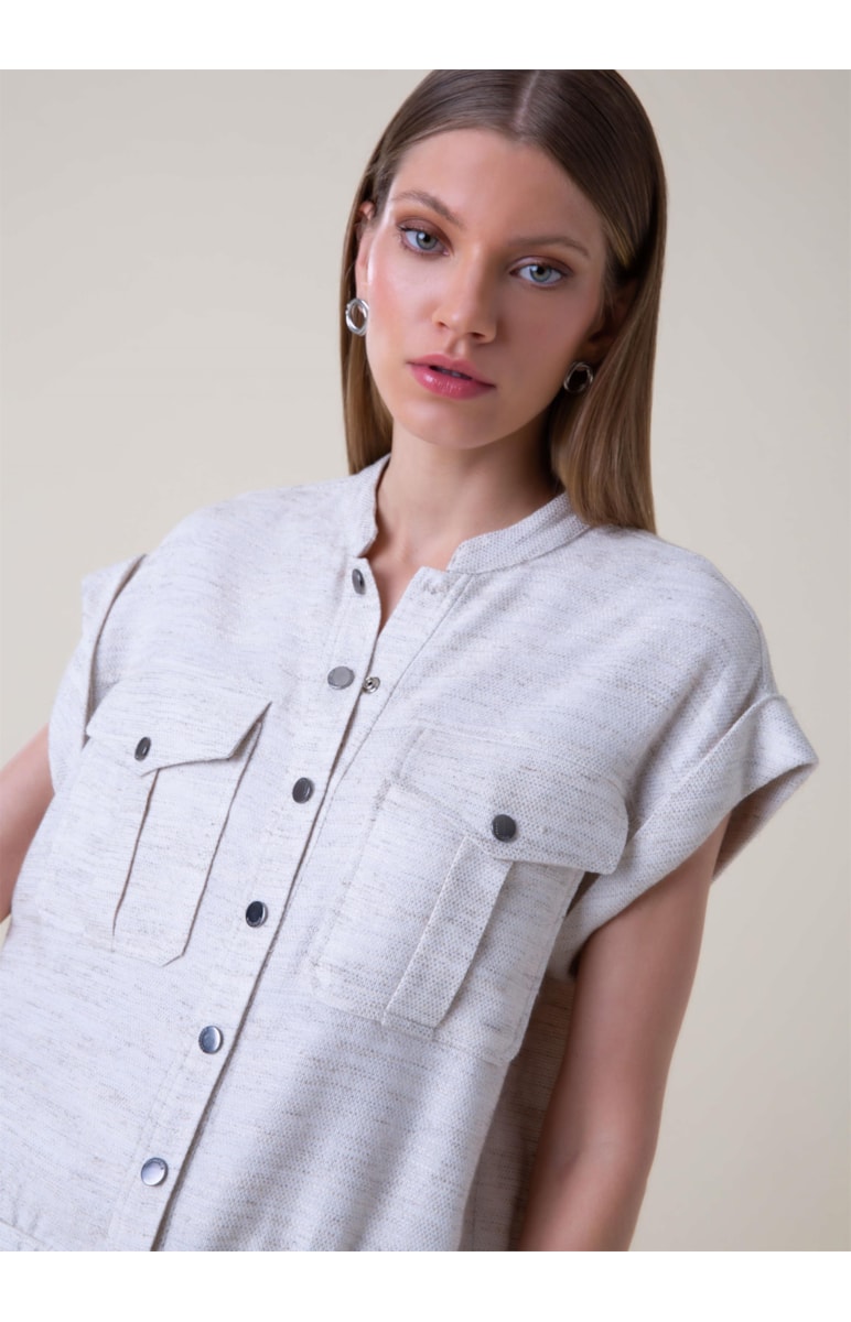 Colete Tweed Summer Off White